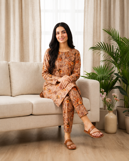 Lawn Kurti Set