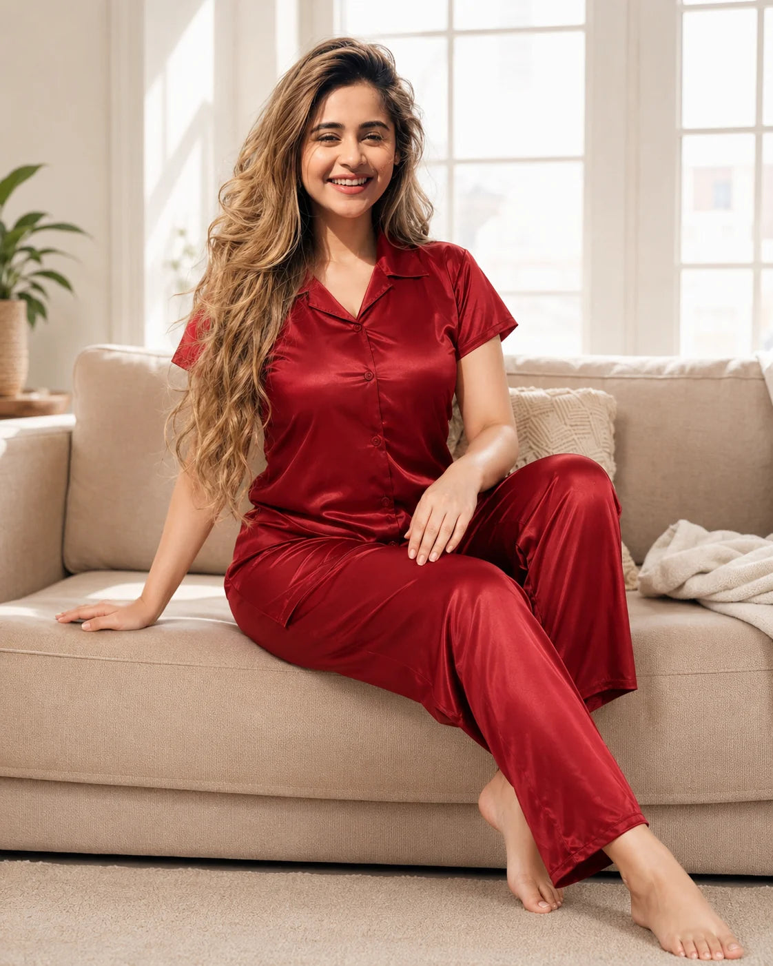 Silk Jersey Nighty PJ Set