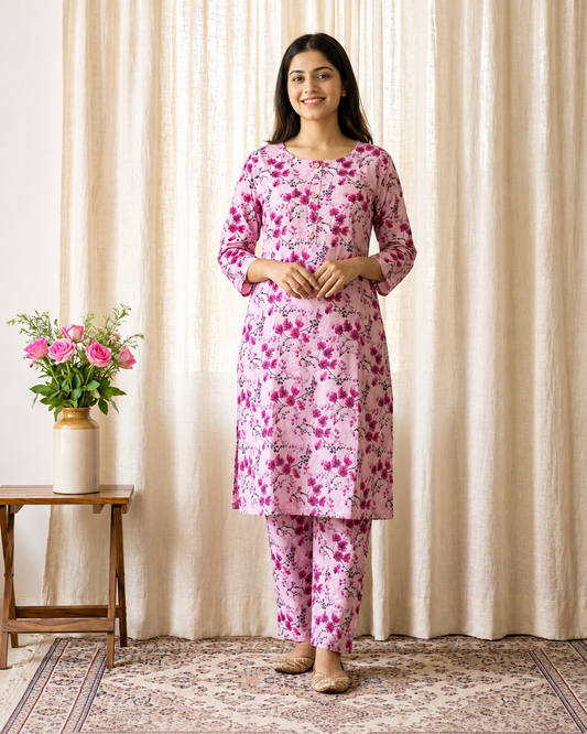 Lawn Kurti Set