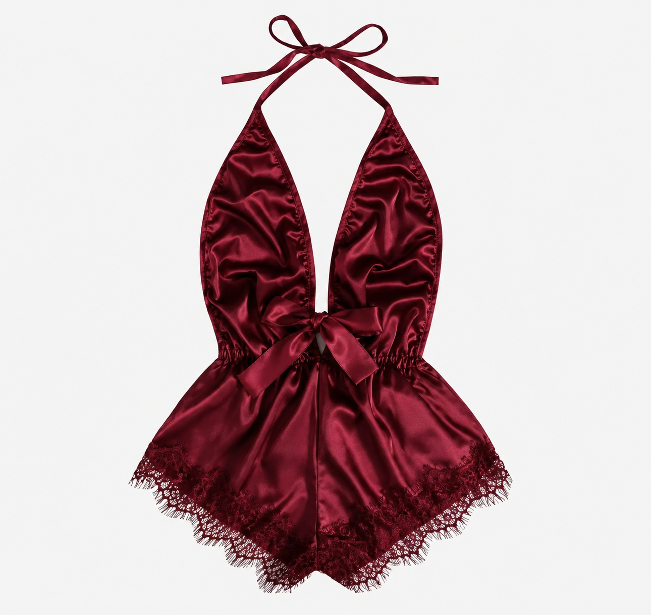 Silk Satin Body Stocking Nighty