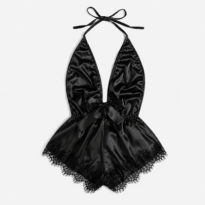 Silk Satin Body Stocking Nighty