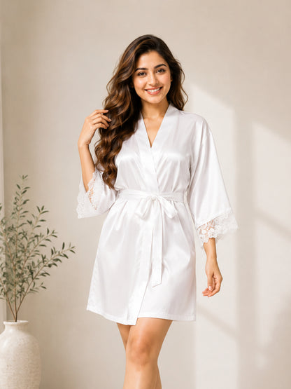 3PC Lingerie Robe Set