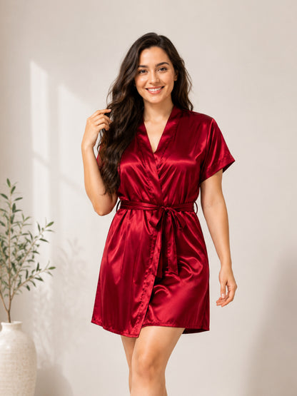 3PC Lingerie Robe Set