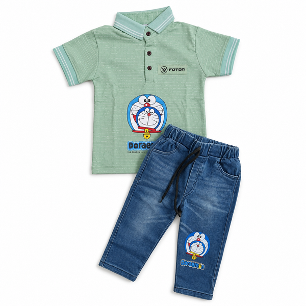 Boys Half Sleeves 2 Piece Suit