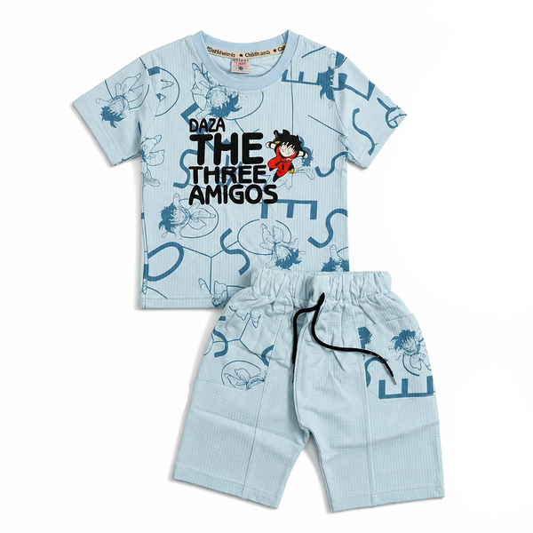 Boys Half Sleeves 2 Piece Suit